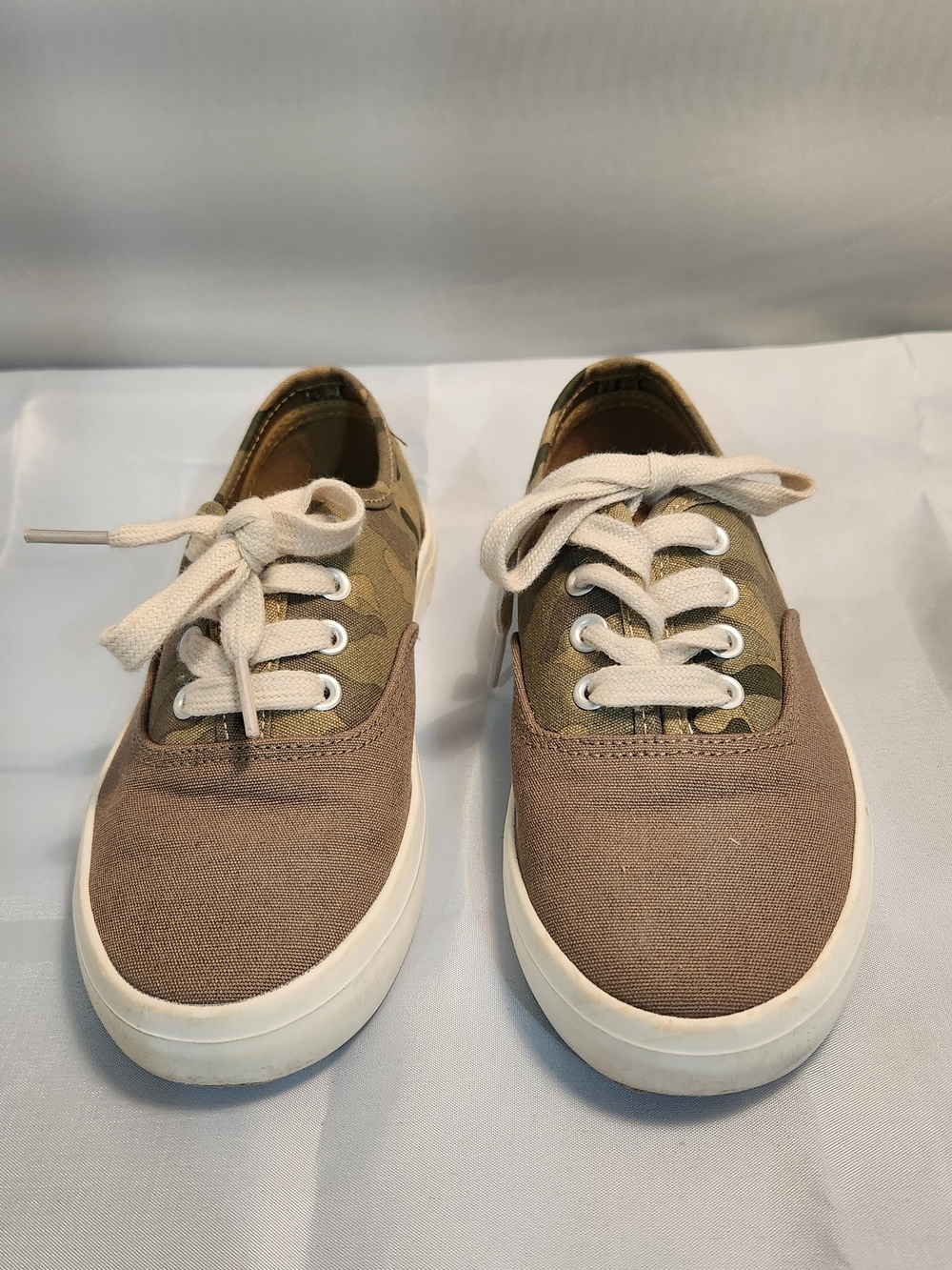 Old Navy Kids Camo Accent Sneakers in Olive Brown and Camo